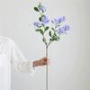 3Pcs/6Pcs Fake Silk Blue Flowers Artificial Plumbago Flower Realistic Blue & White Fake Floral Stems for Arrangements Home Decor