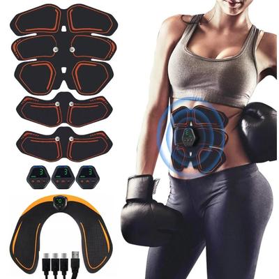 Elektrisches EMS-ABS-Bauchmuskel-Toner-Hüfttrainer-Muskelstimulator, Heim-Fitnessstudio, Gewichtsverlust, vibrierender Körper, Abnehmen für Männer und Frauen