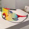 Fashion Monoblock Anti UV Men's Goggle Outdoor Brand Mirror Sports Sunglasses Women Oversize Decor Shades for Cycling
