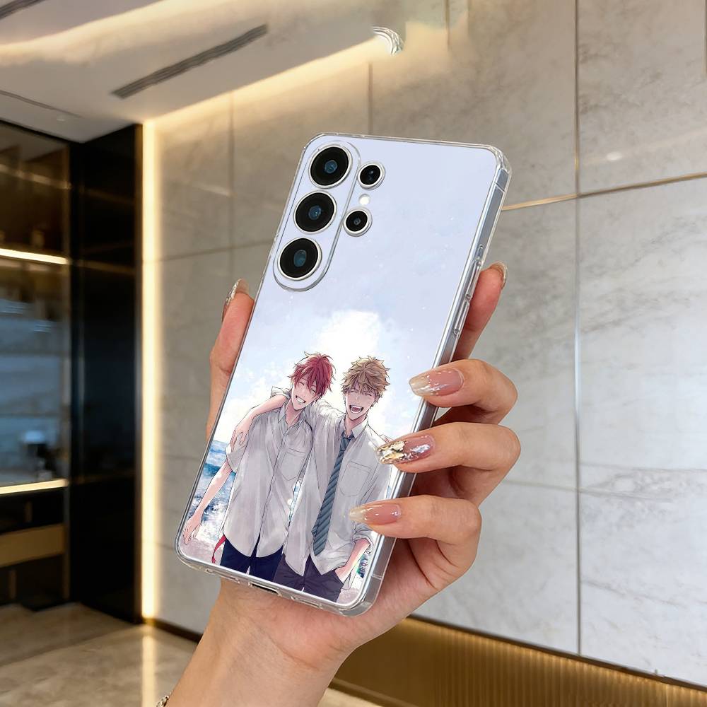BL- Anime Ritsuka- Mafuyu Sato -Given Clear Soft Silicone Phone Case forSamsung S25, S24, S21, S22, S23, S30, Ultra, S20, Plus