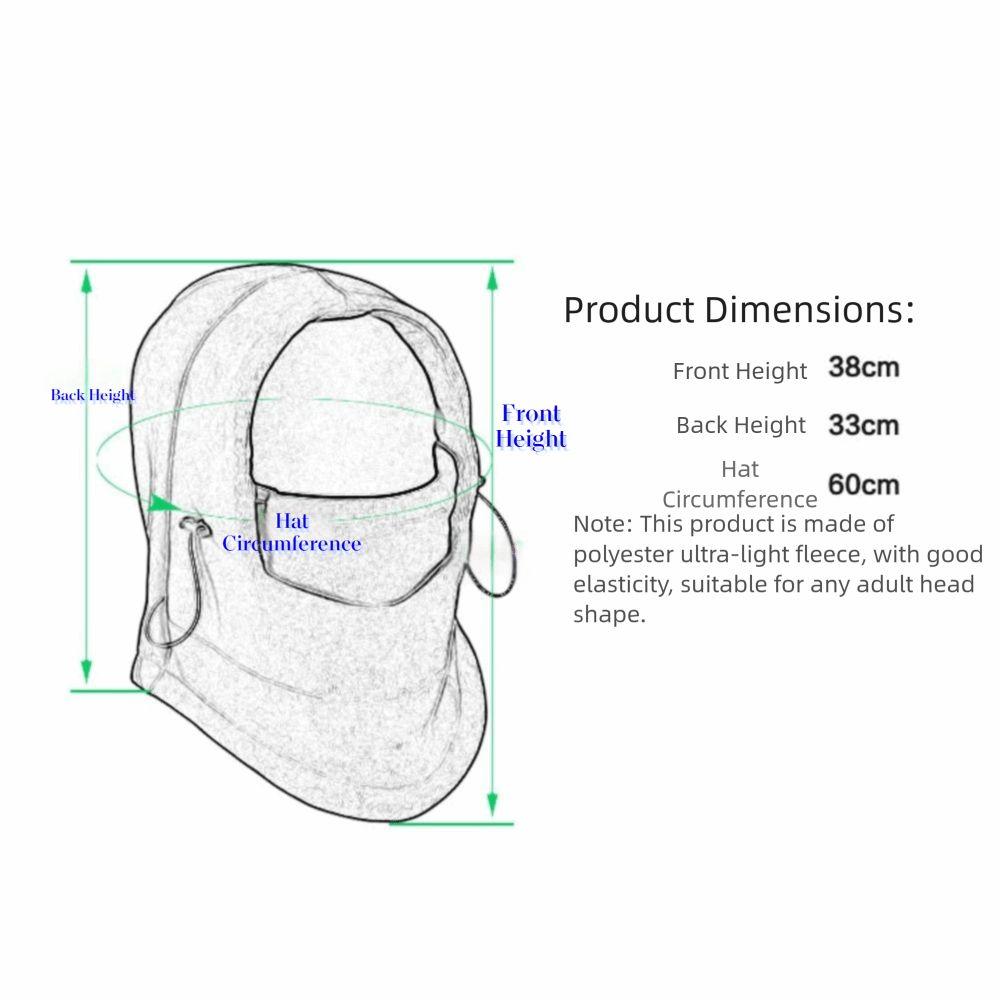 Warmer Balaclava Ski Mask Caps Hooded Neck Warmer Winter Warm Cap Thermal Fleece Hat  Winter Wear