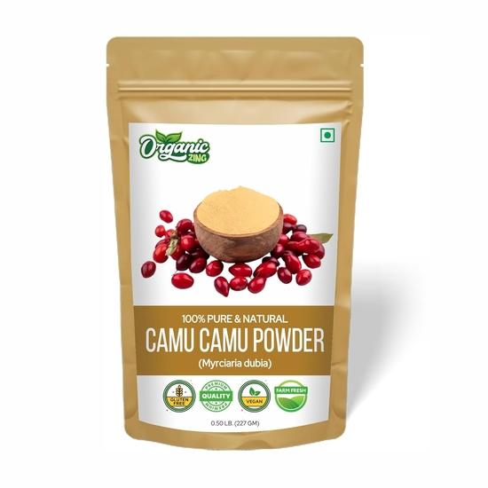 Organic Zing Camu Camu Powder | Vegan & Gluten-Free Superfood | Raw, Pure & Natural | Ideal for Smoothies, Juices & DIY Blends – 227g