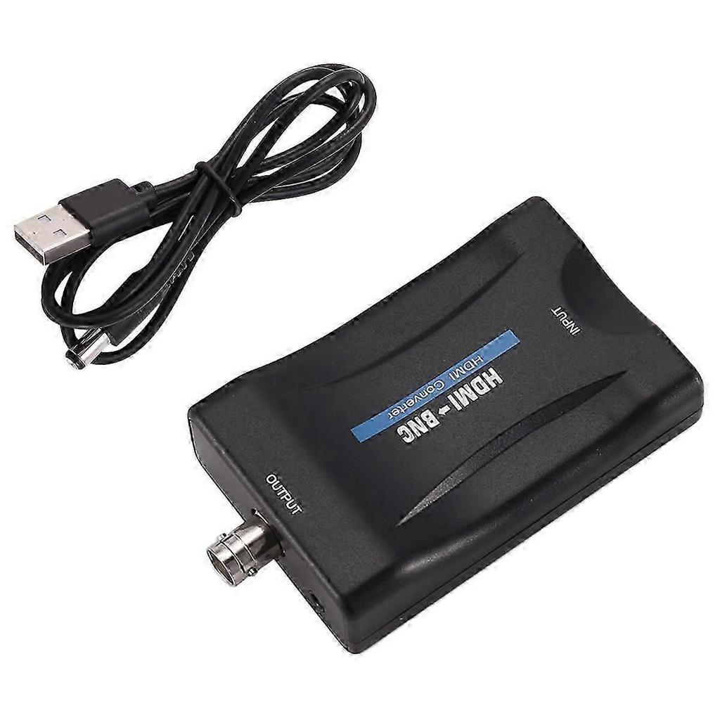 HDMI to BNC Video Audio Converter Adapter with USB Power Cord for PAL/NTSC Signal Conversion, High-Quality Compatible Replacement Part