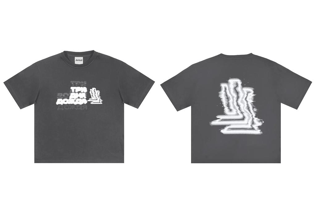 Harajuku Oversized Streetwear Mens Clothing Graphic Print Tops Hip Hop Korean Cotton Short Sleeve Tshirt Goth Y2k