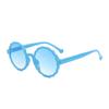 Fashion Vintage Round Sunglasses Women Men Small Frame Flower Sunshade Glasses Female Vacation Travel Beach Decor Glasses Props