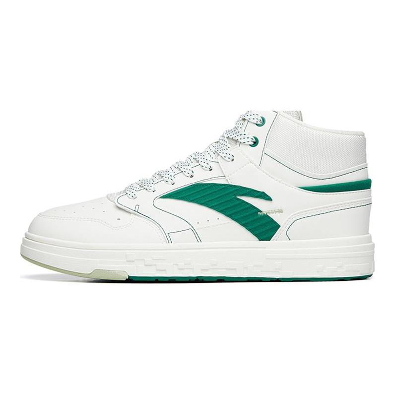 Anta Streetwear Collection Textile, Synthetic Leather Slip Resistant Cushioning Abrasion Resistant High Top 112238065S-1