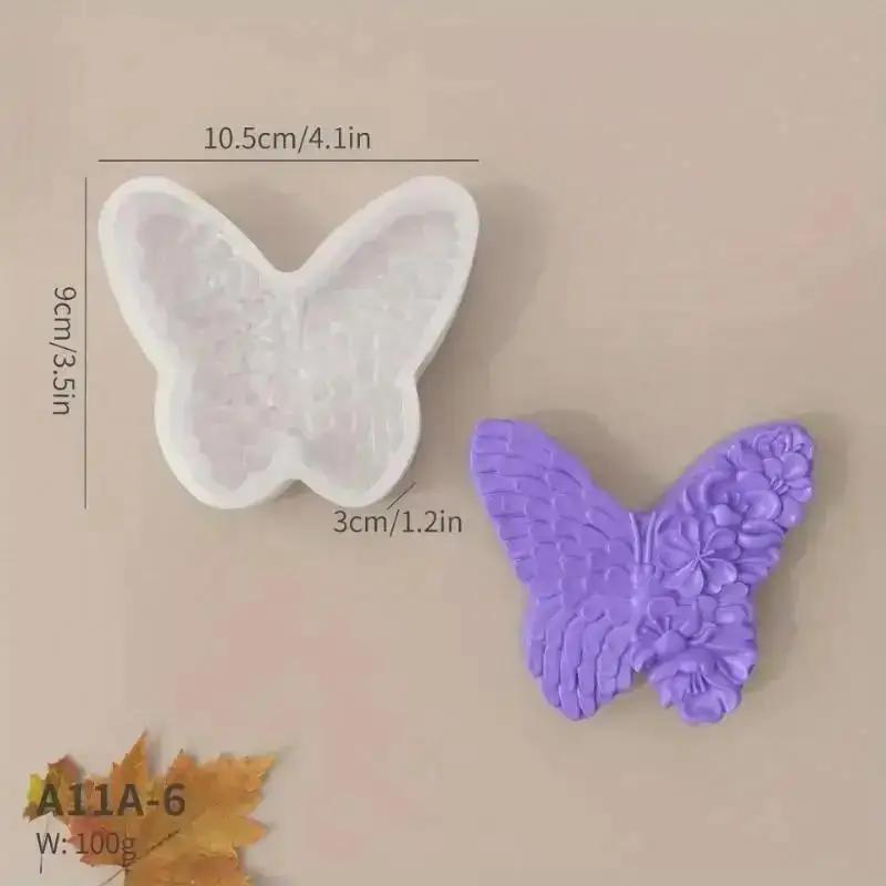 Diy Handmade Creative Flower DIY Halloween Butterfly Candle Mold Skull Snakehead Silicone Baking Molds Accessories Creative Gift