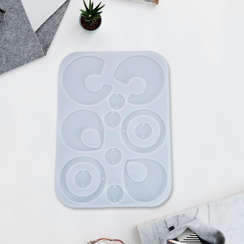 Crystal Epoxy Resin Mold DIY Crafts Jewelry Pendant Mold Handmade Multi-style Earrings Eardrop Danglers Silicone Mould