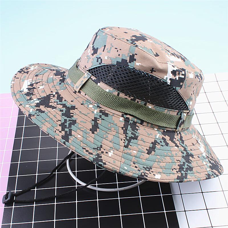 Unisex Camouflage Wide-Brim Outdoor Sun Hat