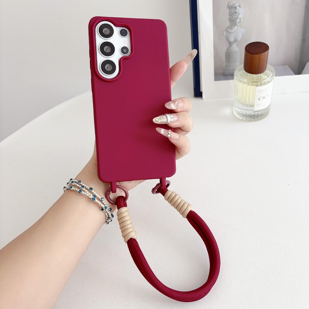 Hand rope candy color shell Samsung S11 trend S11ULTRA dopamine S11FE/S11/S11 soft shell