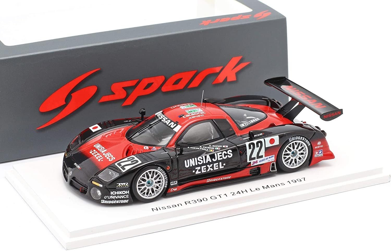 

Spark 1/43 Nissan R390 GT1 1997 24 часа Ле-Мана #22 Агури Сузуки/Р. Патрес/Е.в.д. Павел