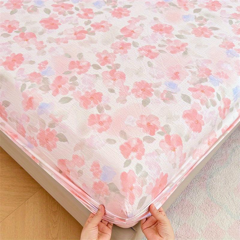 1pc Double Layer FIBER Fitted Sheet without Pillowcase or Insert Comfortable  for Bedroom Guest Room Hotel All Seasons