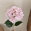 Kunstig Hortensia Blomst Realistisk Full Blomst Falsk Hortensia med Stengler Faux Silke Blomsterarrangement for Hjem Bryllup Fest Babyshower Bord