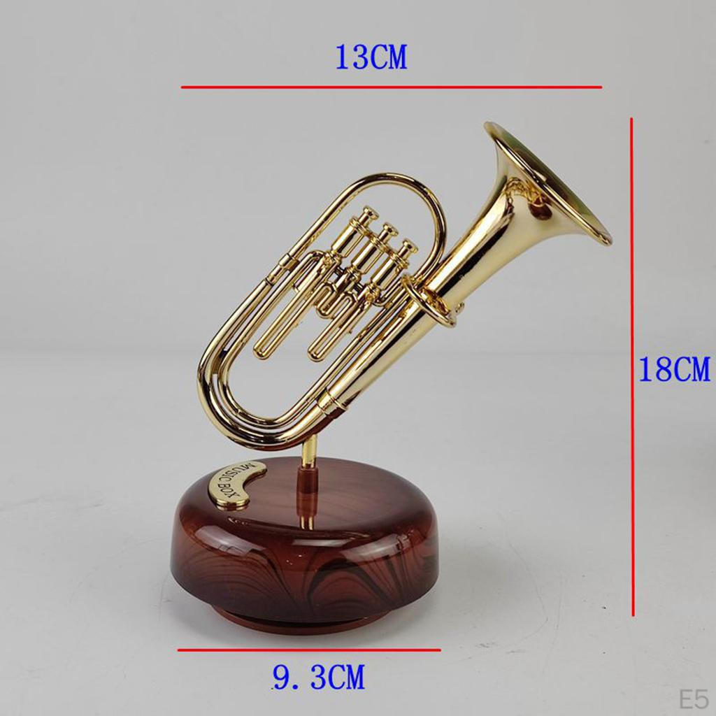 Creative Classical Musical Instrument Music Boxes Miniature Vintage for Year Gift Birthday