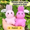 Anti-Stress Toy Color-Changing Cute Heart Rabbit Squeeze Fidget Toys Squishy Anti Stress Funny Stress Relief For Kid Adult Gift