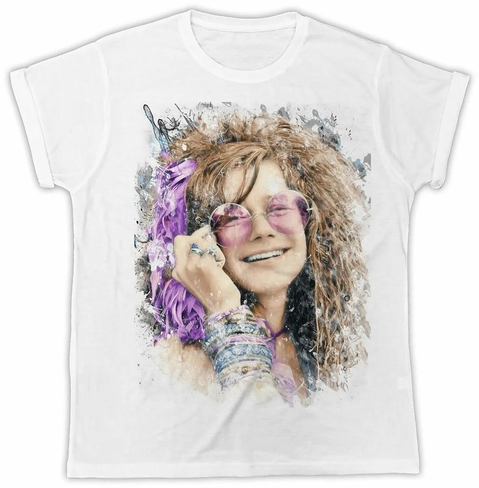 JANIS JOPLIN T-Shirt Retro Cool Gift Tee Music Movie 80s UK Unisex T-Shirt S