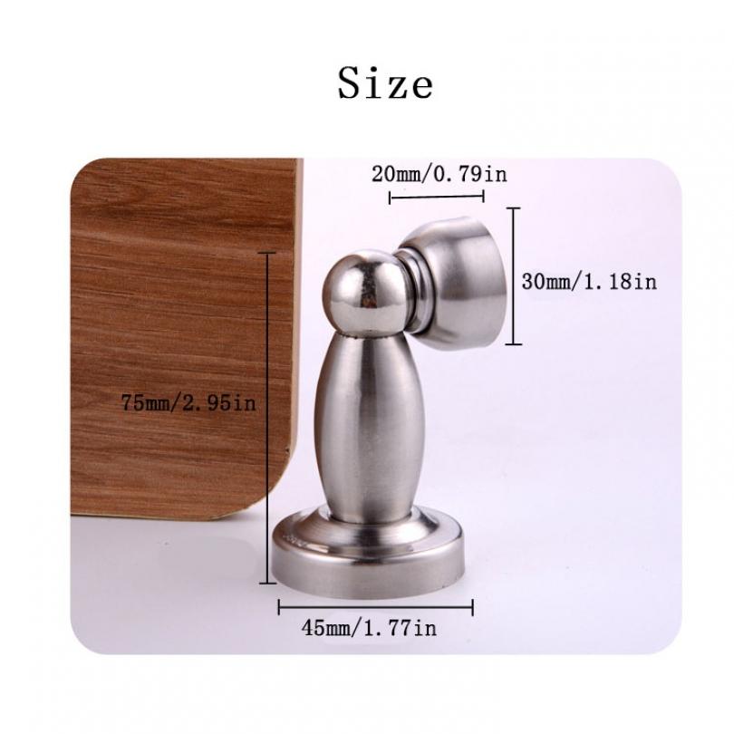 

Магнитный Ультракороткий Дверной Упор из Нержавеющей Стали Устойчивый к Коррозии Компактный Универсальный