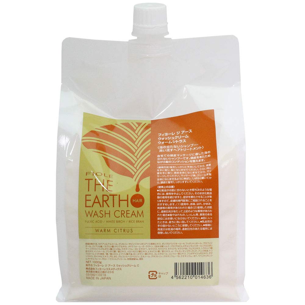 

Fiole The Earth Wash Cream 1000g Refill Warm Citrus (Shampoo)