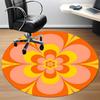 1pc Floral Mandala Office Round Area Rug, Indoor Mat Suitable For Office, Under Office Chairs Bedroom Living Room Home Decor, Room Deco