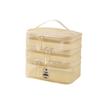 Toiletry Bag, Large Capacity, Outdoor Multi-layer Breathable Storage Bag, Travel, Swimming, Fitness, Makeup Storage Bag, Beige,
