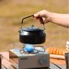 Portable Outdoor Camping Kettle: 304 Stainless Steel Teapot with Foldable Stove