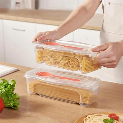 Mikrowellen-Pasta-Behälter Kocher Transparent Multifunktionale Box Lebensmittel-Dampfgarbehälter für Studentenwohnheime