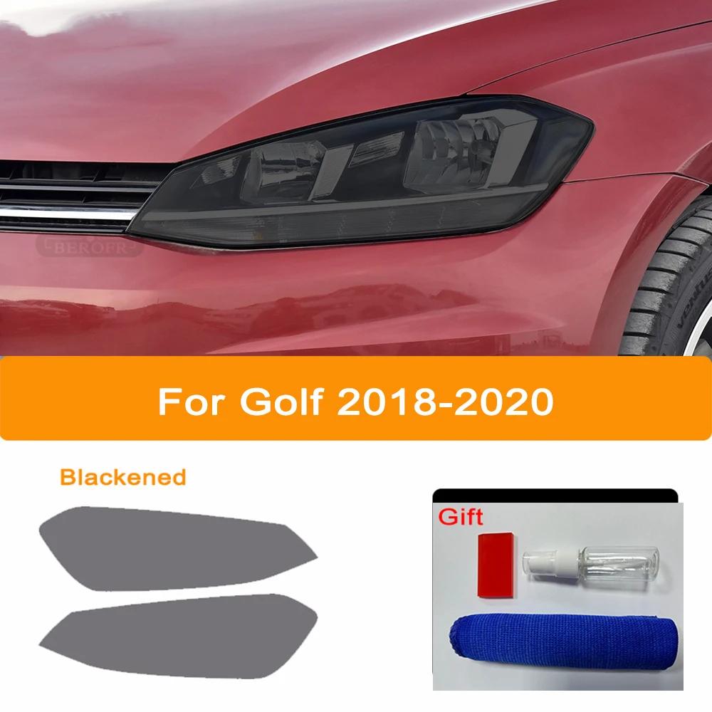 TPU Car Headlights Taillights Black Protective Film Transparent Sticker Refit For Volkswagen VW Golf 7 8 MK7 MK7.5 MK8 2014-