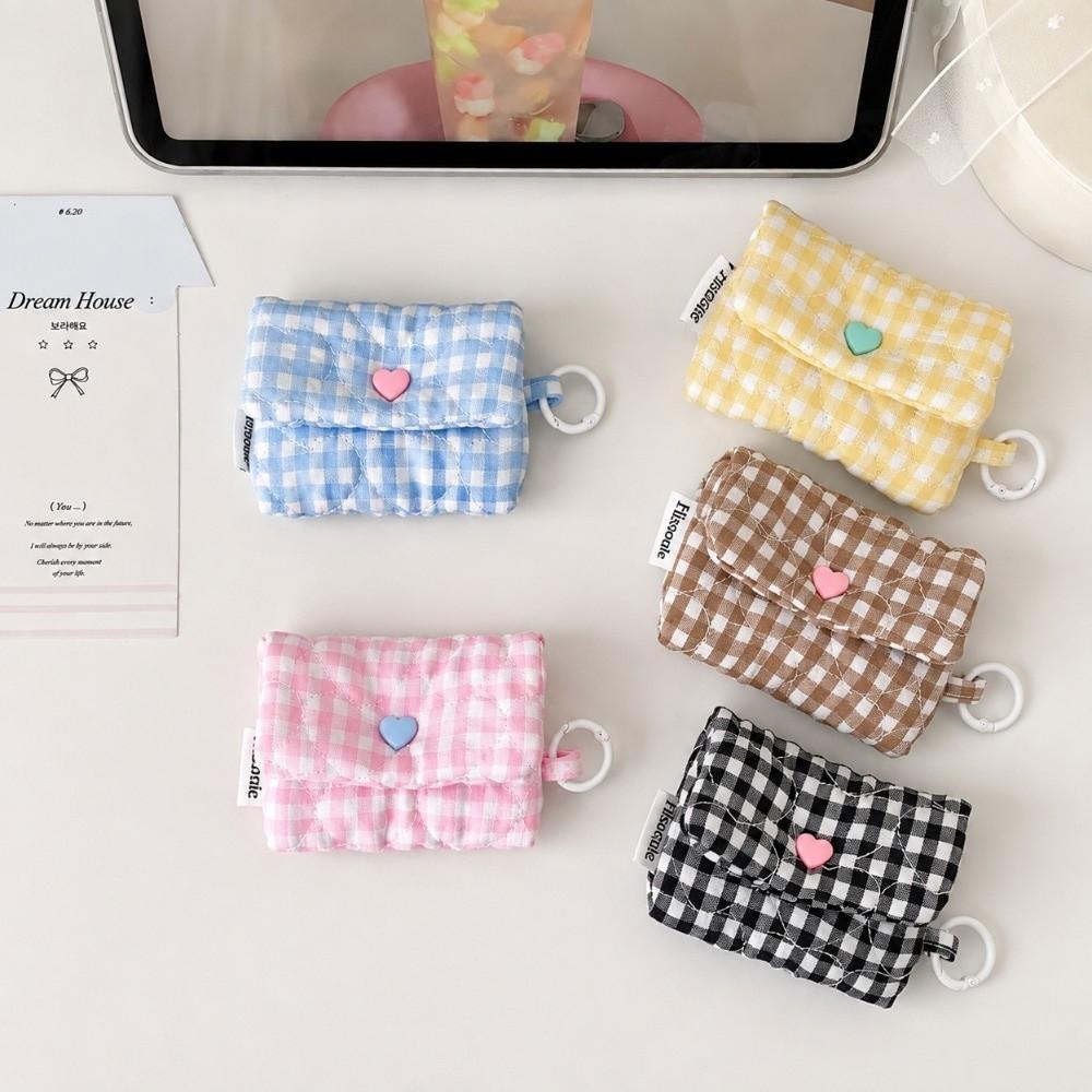 With Keyring Earphone Bag Lightweight Coin Purse Pouch Cute Mini Earphone Pouch for AirPods