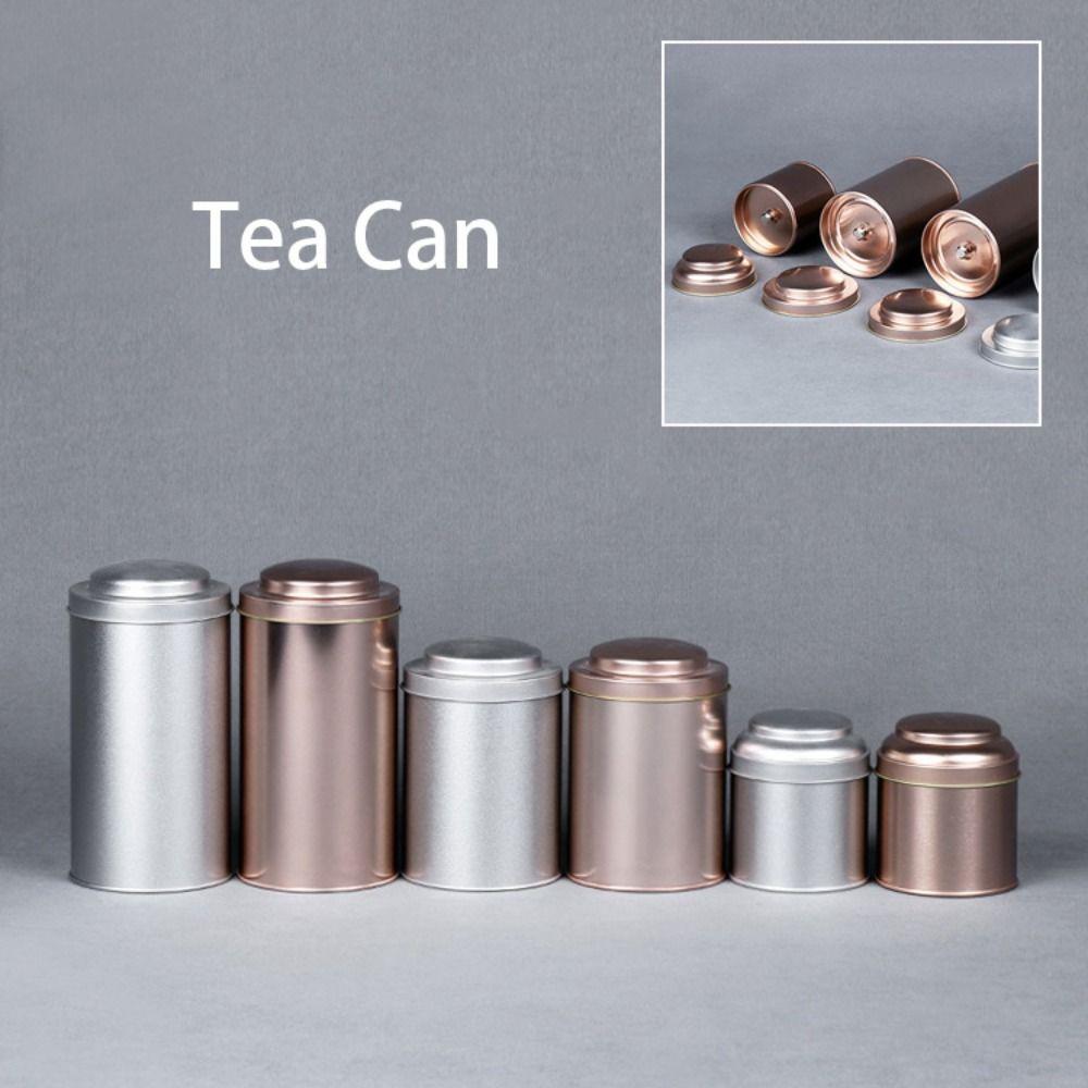 Sealed Double Lid Tea Can Portable Jar Creative Gift Tea Tin Containers  Green Tea