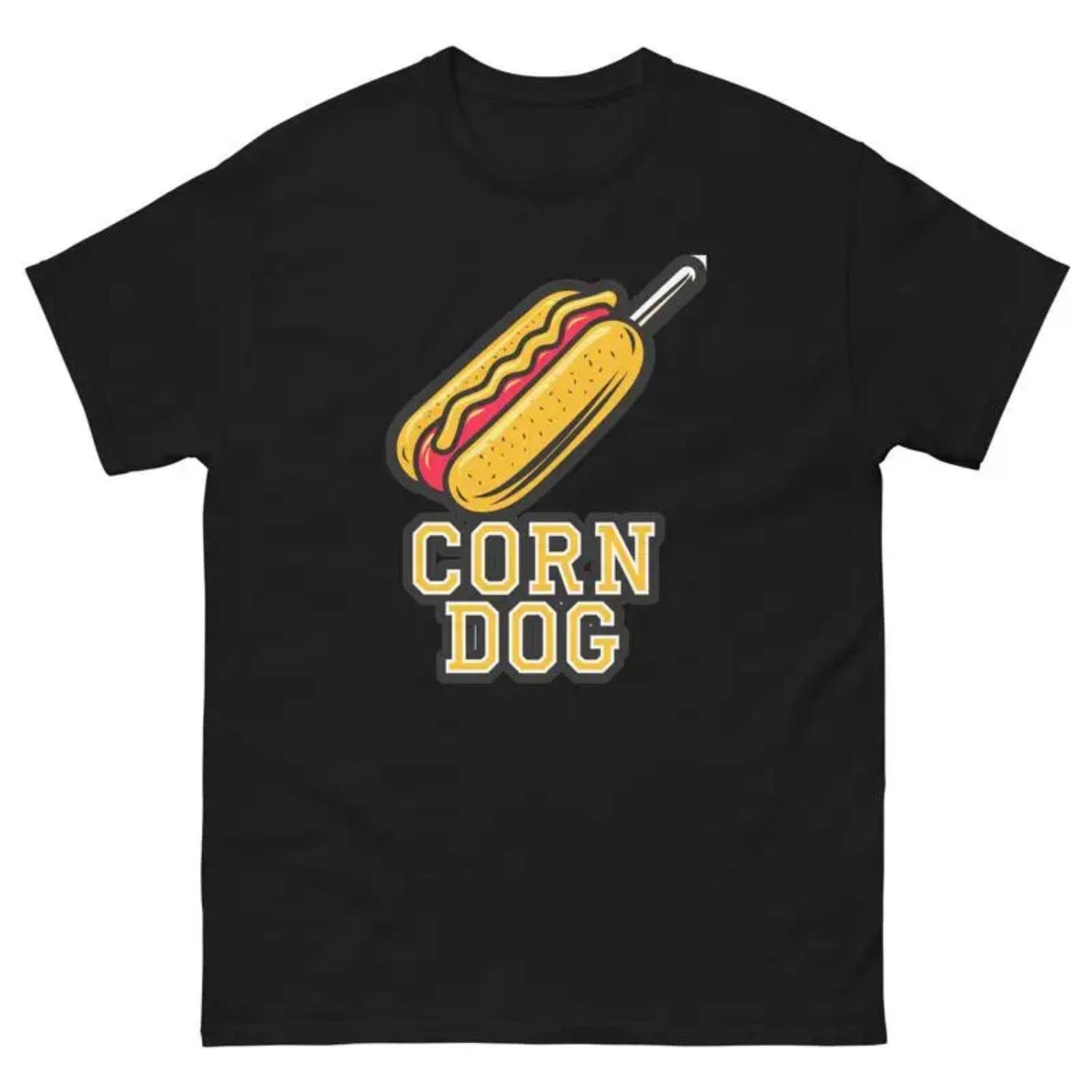 

Corn Dog Lover Food Image Cartoon Funny T Shirt S чёрный