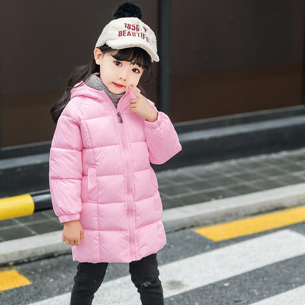 Toddler Kid Baby Boy Girl Hooded Coat Winter Thick Jacket Winter Warm Outwear