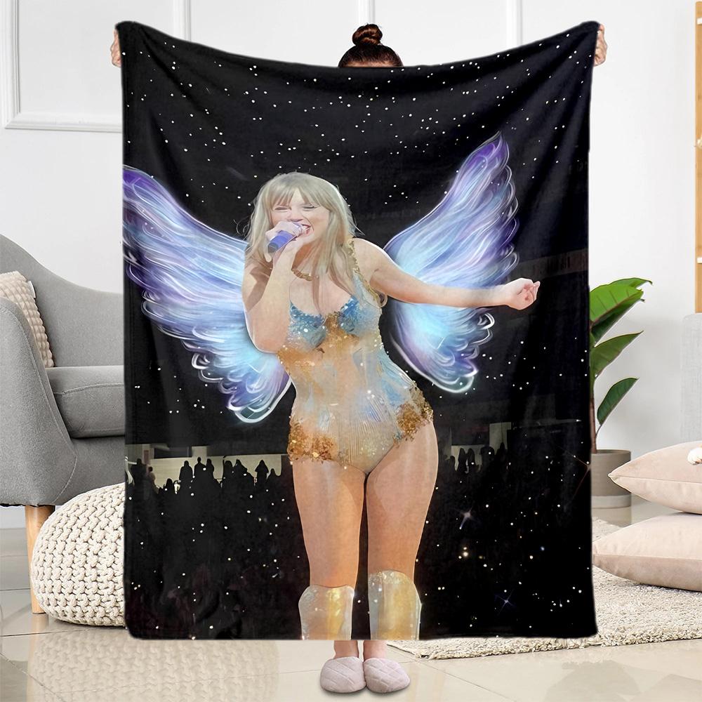 Taylor Swift's Rosa Feier-Decke Ultra-Weich Geeignet für Strandkorb Wohnzimmer Vier Jahreszeiten Universell Moderner Stil