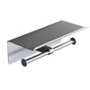 Gangyi 304 Stainless Steel Toilet Paper Holder with Phone Shelf
