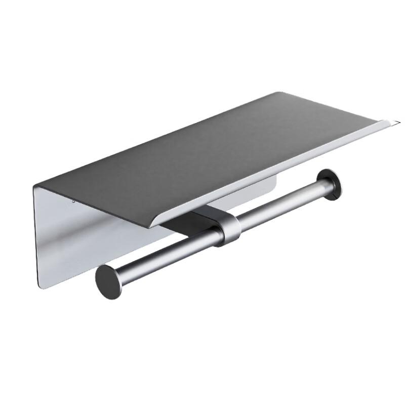 Gangyi 304 Stainless Steel Toilet Paper Holder with Phone Shelf