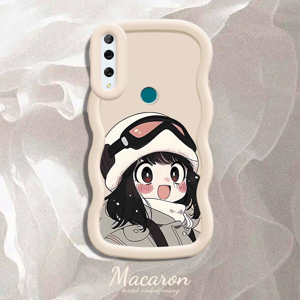 

М який силіконовий чохол Macaron Phone Case з малюнком Big Wave Edge Протиударний захисний гумовий чохол для iPhone Huawei Honor Infinix Tecno Tecno Pova 6 Neo білий