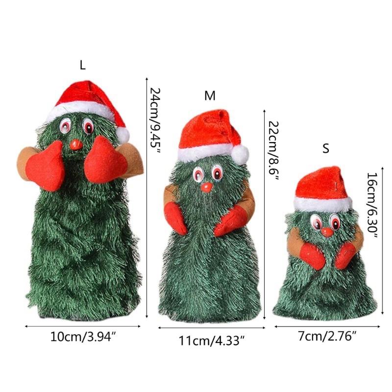 Albero di Natale Danzante con Musica Bambola Cantante di Natale Bambola Albero di Natale Elettrico Oggetto Scherzo Rotante Giocattolo per Bambini