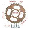 TDPRO 32'' Go Kart Rear Axle /41T Teeth 428 /420 37T 48mm Chain Rear Sprocket for Pit Dirt Bike ATV Go Kart Quad Accessories