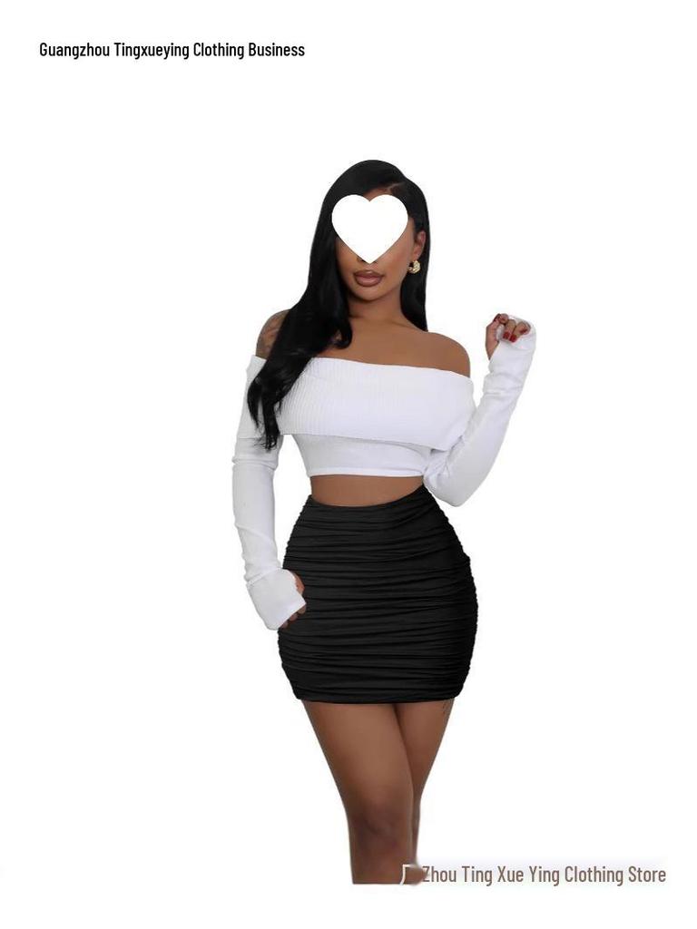 European & American Summer Fashion Pleated Mini Skirt - Double Layer, High Elastic, Shirred Tight-Fit