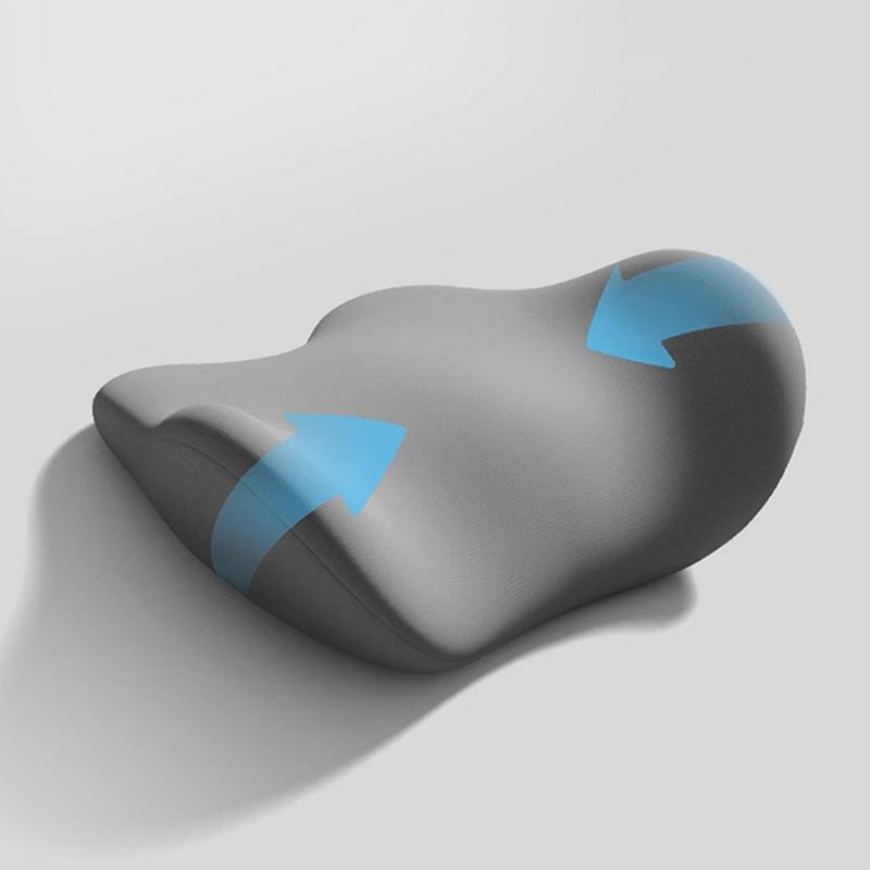 

Специальная подушка для поясничной поддержки Подушка для сна для поясницы Эргономичная Мягкая Удобная Пена с памятью Кровать Поясничный Выступ Поддержка спины серый