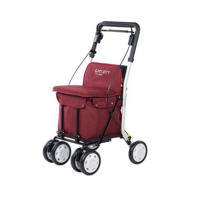 Déambulateur et chariot de course en un pliable avec Siège Panier 29 L Lett 800