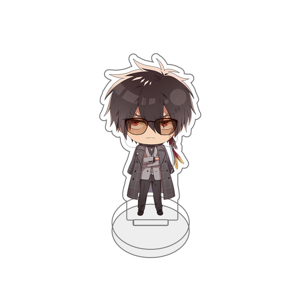 Anime Katekyo Hitman Reborn Acrylic Stand Figure Key Sawada Tsunayoshi Hibari Kyoya Vongola 10cm Model Plate Desk Decor Gift Key