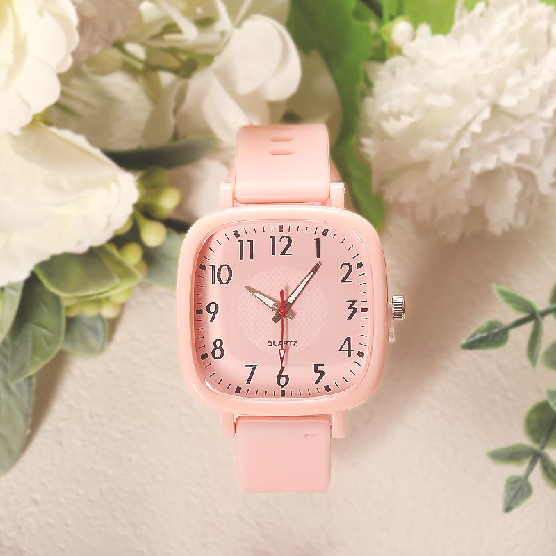 Fashionable Square Dial Teen Watch Quartz Movement 30m Water Resistance And Casual Style