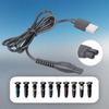 5V USB Charging Cable for 2000 3000 5000 7000 2400 X3001/90 2600 Travel Friendly Electric Shaver Power Supply