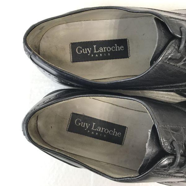 Guy laroche/Goodyear Welt Leather Straight Tip Shoes/26.0E/Black/BLACK/Closed Lacing All-Leather Dress Shoes(USED)