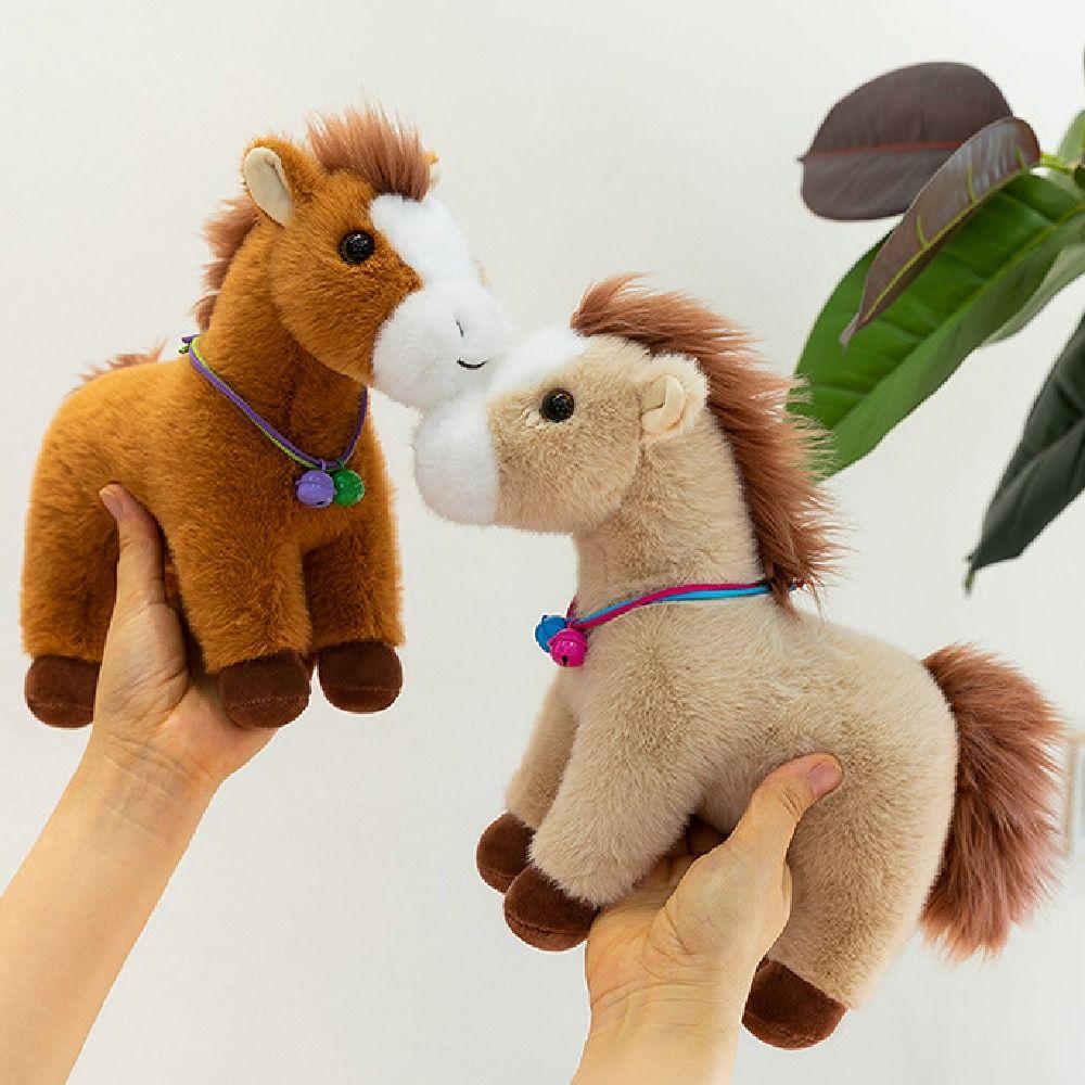 Creative Stuffed Animal Doll Mascot Dolls Zodiac Pony Figurine Horse Plush Pillow  Year of Horse