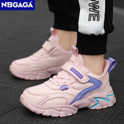 Zapato deportivo informal de cuero para niña, calzado Tenis para niño de 5 a 16 años, zapatillas para correr al aire libre, calzado antideslizante de suela suave para caminar