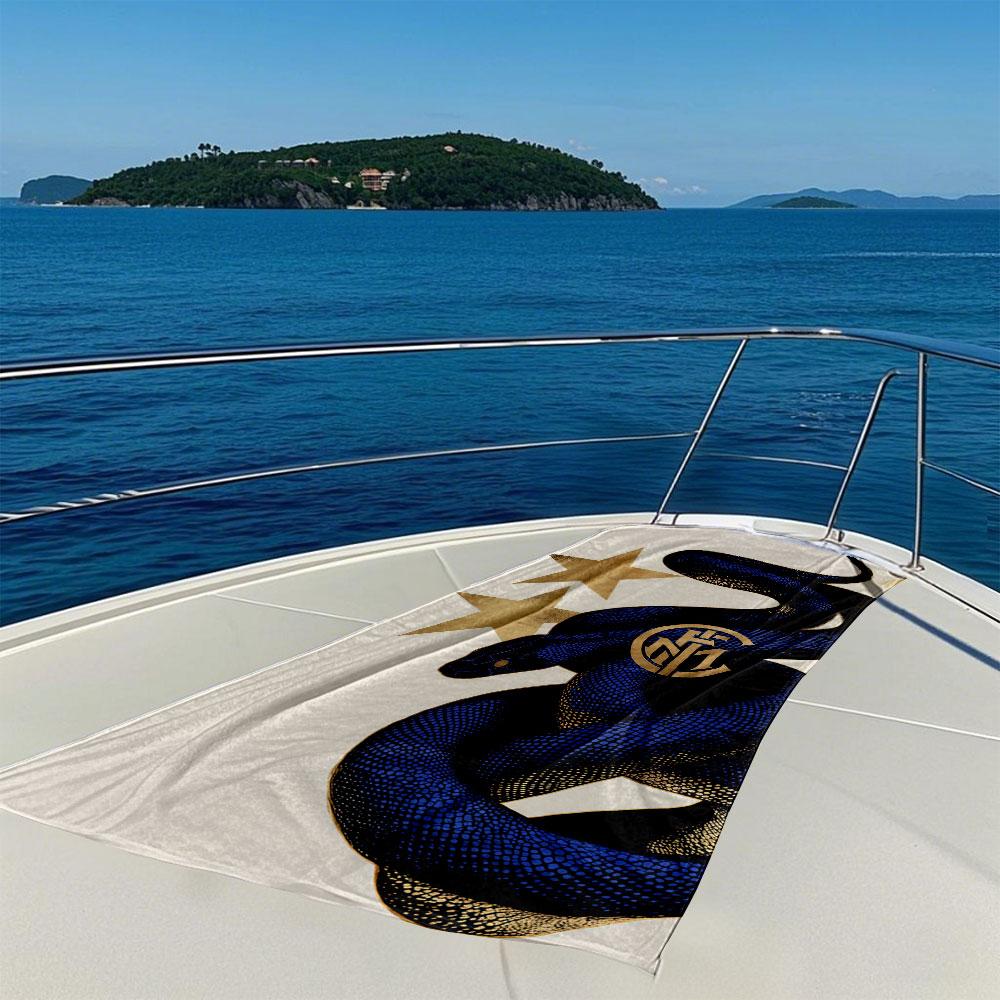 I-Inter M-Milan 117e Sneldrogende Badhanddoek Microvezel strandhanddoek lichtgewicht zwemmen kamperen yoga strand uit