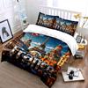 Eiffel Tower And French Streetscape Duvet Cover Set With 3D Printing Design Soft Polyester Bedding Set All-Season Comfort