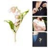 Stylish Pearls Embellished Flower Pin Casual Formal Wear Jewelry Accessory Clothing Accessories For Everyday Outfits