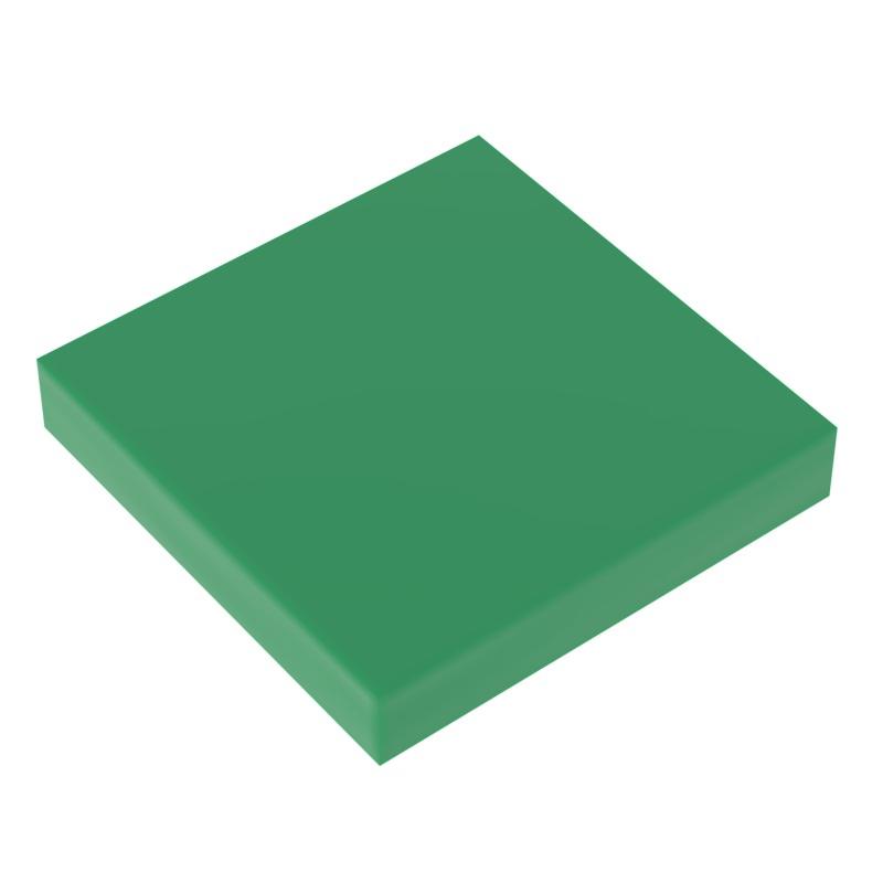 

100PCS Tile 3068 DIY 2x2 Building Blocks Smooth Bricks Educational Creative Toys for Kids Compatible Famous 50PCS зелений
